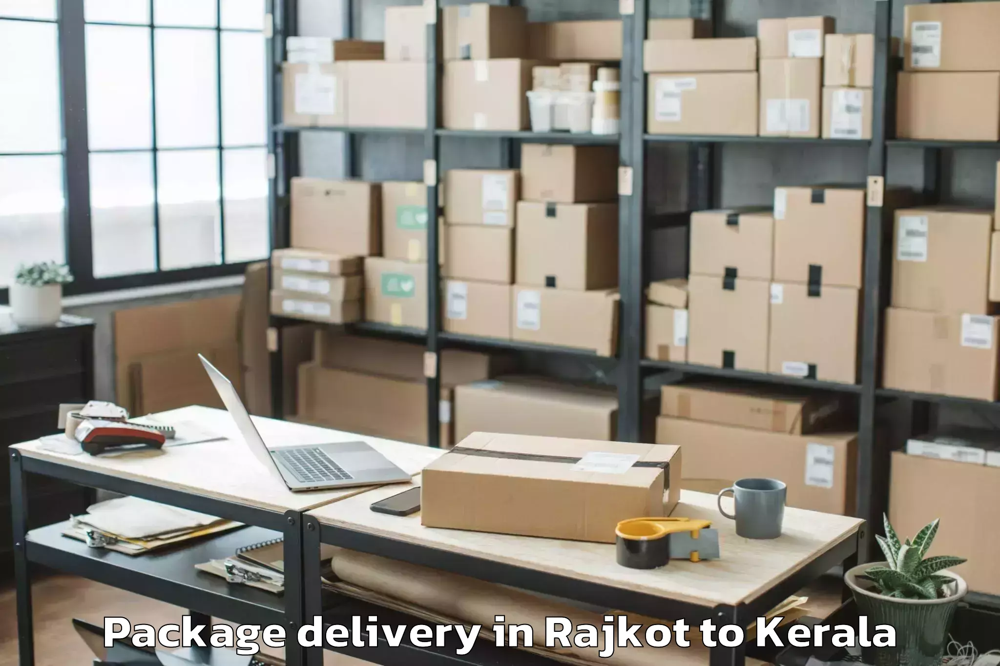 Trusted Rajkot to Chelakara Package Delivery